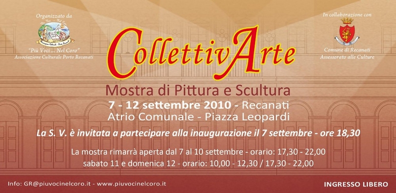 invito CollettivArte 2010 - Recanati