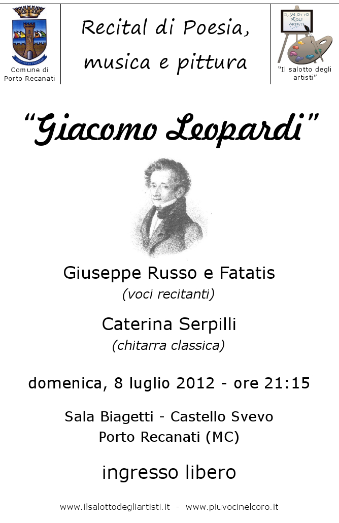 Recital Giacomo Leopardi